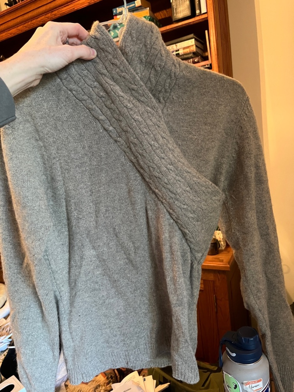 Bergdorf Goodman Cashmere Sweater in Light Taupe